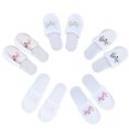 thumbnail image 3 of Chaussons de Fête Confortables, Motif Lettres de Mariée Chaussons Jetables, Exquis pour Mariage, 3 of 8
