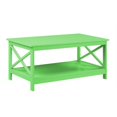 thumbnail image 1 of Pemberly Row Coffee Table with Shelf in Lime Green Wood Finish, 1 of 5