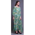 thumbnail image 3 of Bimba Kaftan Long de Plage à Fleurs pour Femmes, Tenue de Plage, Paréo de Bikini, Robe Maxi - S-L, 3 of 5