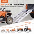 thumbnail image 2 of VEVOR Rampes en Aluminium, Charge Nominale 6800 Lb, Charge Max 8810 Lb, Rampes Robustes avec Crochet Supérieur, Embout d'Attache Universel, 2 of 9