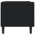 thumbnail image 3 of vidaXL Chesterfield Sofa Chair Black Velvet, 3 of 5