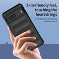 thumbnail image 2 of Color Liquid Silicone Matte Phone Case for Google Pixel 8 pro Skin Feel Armor Shockproof Protect Soft Cover - White, 2 of 5