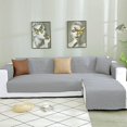 thumbnail image 2 of 2024 L Shape Sofa Slipcover Reversible Sectional Couch Cover Chaise Lounge Cover Furniture Protector Cover Large Size Gray, 2 of 9