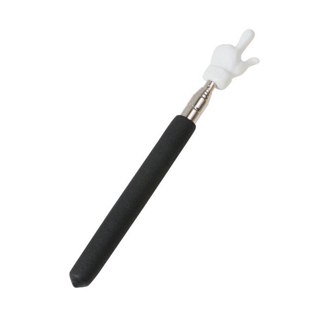 MesaSe Retractable Teacher Pointer Colored Non-slip Handle Finger Design Stainless Steel Telescopic Rod Guiding Multifunctional Long Teac