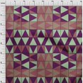 thumbnail image 4 of oneOone Silk Tabby Violet Fabric Geometric Craft Projects Decor Fabric Printed By The Yard 42 Inch Wide, 4 of 4