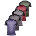 thumbnail image 1 of SPXTREME [5 Pack] T-Shirts à Col Rond pour Hommes, Coupe Sèche, Vêtements de Sport, Course, Gym, Entraînement, Séchage Rapide, 1 of 9