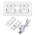 thumbnail image 2 of Small Light Portable Dual Controller Battery Charging Dock for  Game Remote, Equipped with Long Power Cord,  ABS Material, Rechargeable Batteries, 2800mAh Capacity, 2 of 7
