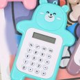 thumbnail image 3 of Cute Caculatators Caculatator Student Calculator Portable Calculator Mini Calculator Portable Calculator Cute Bear Style 8 Digit Calculator Mini Cartoon Calculator For Girl, 3 of 5