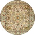 thumbnail image 1 of Ahgly Company Tapis d'Intérieur Rond Traditionnel Persan Brun Clair, 3 Pieds Rond, 1 of 6