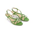 thumbnail image 1 of BLISSFUL STEP Sandales à Talons Aiguilles à Bride Arrière à Brides pour Femmes Vert 9, 1 of 7