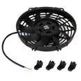 thumbnail image 1 of 24V 9'' Universal Car Curved Blade Air Conditioner Condenser Electric Cooling Fan, 1 of 9