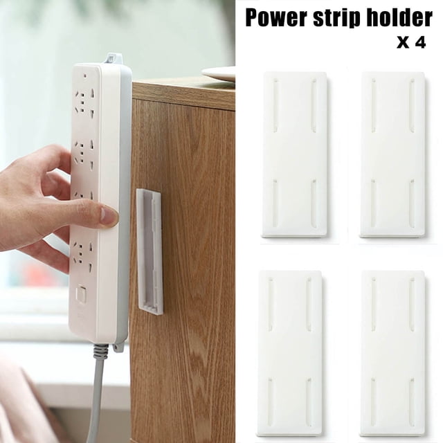 Labymos Power strip fixer Holeless plug-in wall outlet fixer Maximum load capacity 3Kg Suitable for