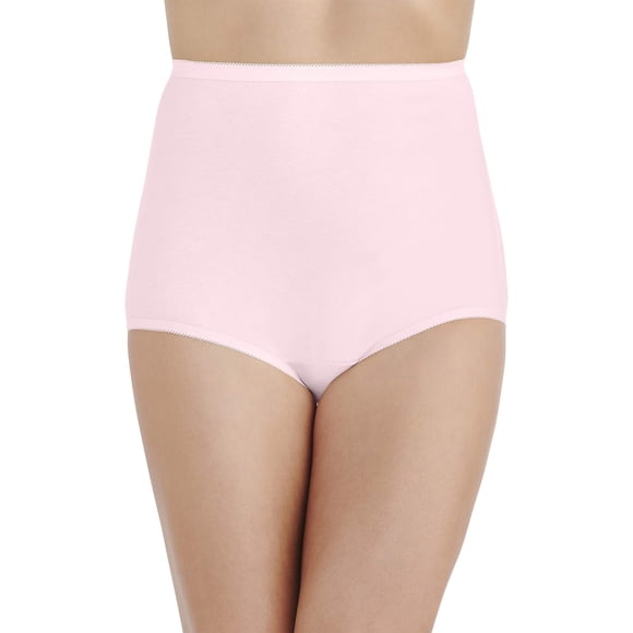 Vanity Fair Culottes pour Femmes Perfectly Yours Traditionnelles en Coton, Rose Ballet/candleglow/bleu Sucre, Grand (7)