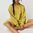 thumbnail image 1 of LSLJS Womens Oversized Sweatshirt Dress Long Sleeve Crewneck Pullover Tops Sweatshirts Mini Dress, Plus Size Dress, 1 of 8