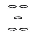 thumbnail image 3 of Redempat Fashionable And Comfortable To Wear Unisex Beaded Bracelets For Everyday Chic Frosted 5Set, 3 of 6