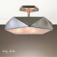 thumbnail image 2 of Uttermost Tesoro 3 Light Antique Nickel Semi Flush, 2 of 2