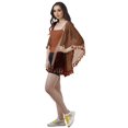thumbnail image 3 of Moomaya Open Front Printed Shrug Printed Kimono Sleeve Beach Cover Up For Women, 3 of 5