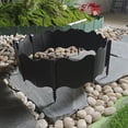 thumbnail image 4 of Nsxcdh Garden Edging Board Set 10pc Plastic Green White Black 6.3x5.5in Modular Easy Install Lawn Flowerbed Border Home Pretty Garden Hose Final Markdowns, 4 of 7
