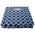 thumbnail image 3 of Design Imports CAMZ37894 Cube de Rangement Carré en Polyester à Treillis 13 x 13 x 13 Po, Bleu Nautique, 3 of 4