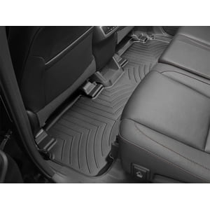 Fits 2014-2019 Toyota Highlander Weathertech Floor Liner 446322 FloorLiner; Molded Fit; Black; Thermoplastic Polyolefin TPO Vacuum Formed Material; 1 Piece