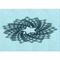 thumbnail image 1 of Ahgly Company Machine Washable Indoor Rectangle Transitional Deep-Sea Green Area Rugs, 8' x 10', 1 of 7