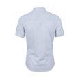 thumbnail image 3 of INSPIRE CHIC Men's Short Sleeves Polka Dots Button Down Shirt White 50, 3 of 7