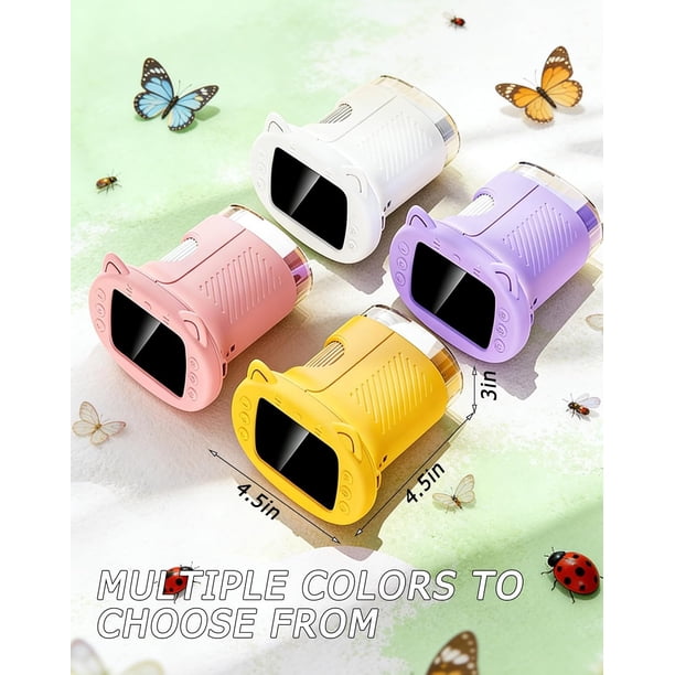 XJYDNCG Microscope Enfant Portable avec Écran IPS De 2,0 Pouces, Mini XJYDNCG Microscope Enfant Portable avec Écran IPS De 2,0 Pouces, Mini