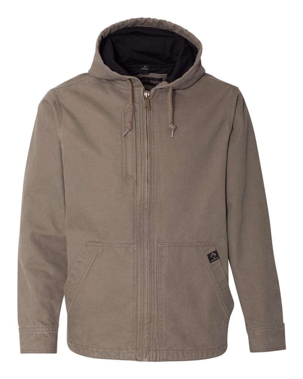 DRI DUCK Laredo Boulder Cloth Canvas Jacket with Thermal Lining, L, Gravel