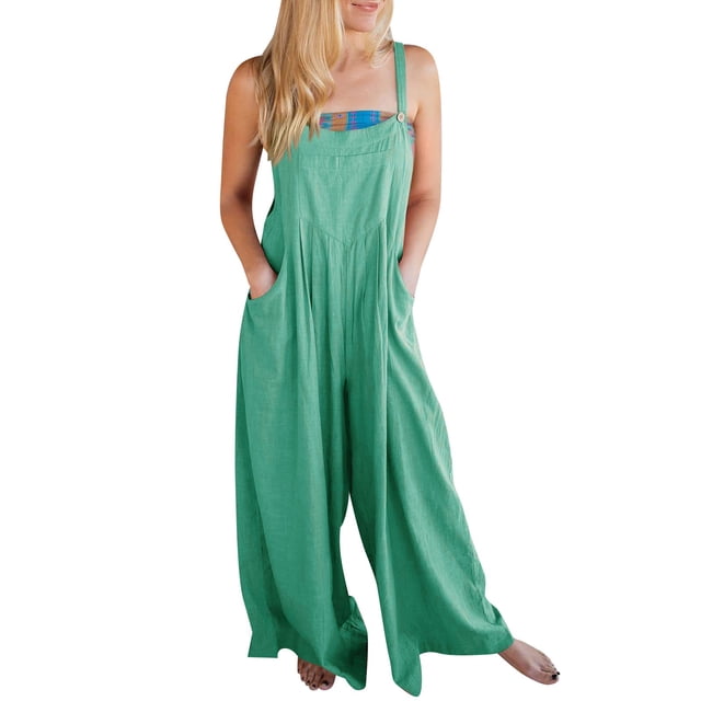 GZWYHT Combinaisons pour Femmes Salopettes pour Femmes Salopettes d'Été Sans Manches avec Bretelles Combinaisons pour Femmes Combinaisons pour l'Été P L