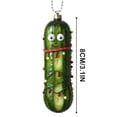 thumbnail image 3 of Amzcrzy Pendant Products Multi Functional Acrylic Decorative Christmas Tree Pendant Cute Mini Cucumber Christmas Pendant Holiday Decorations Hanging Decor Garden Decorations Christmas Decorations, 3 of 5