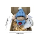 thumbnail image 3 of Fiudx Mini Cute Easter Gift Easter with Knitted Hat and Velvet Soft Pocket Emotional Support with Gift Box and Card, 3 of 3
