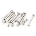 thumbnail image 1 of Unique Bargains 10Pcs M5x40mm Placage de Nickel Vis Poste pour Albums Photo Scrapbook, 1 of 1