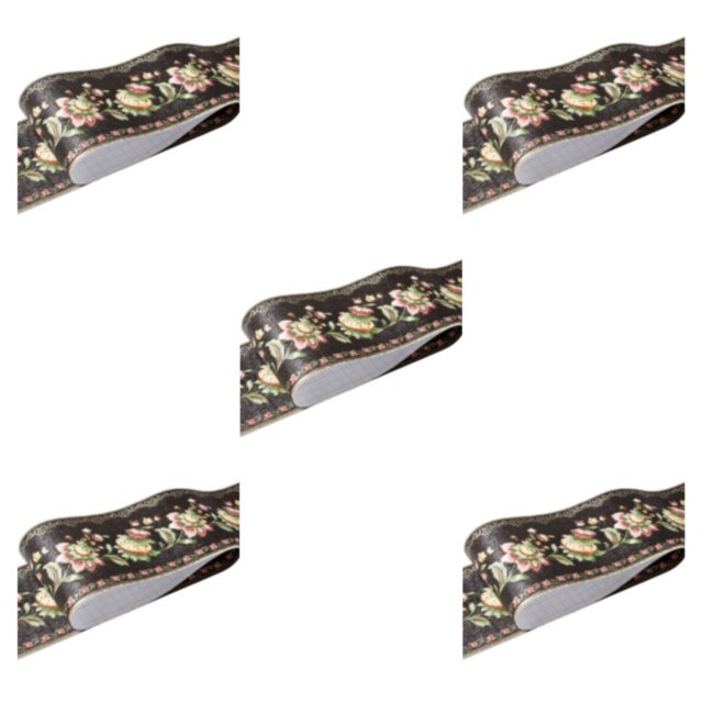 relayinert Wood Marbling SelfAdhesive Skirting Line Exquisite And Easy Maintenance And Environmentally Friendly PVC Durable balck lantern flowe 5Set