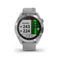thumbnail image 1 of Garmin Approach S40 GPS Golf Smartwatch - Stainless Steel with Powder Gray Band (010-02140-00), 1 of 9