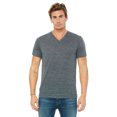 thumbnail image 1 of BELLA+CANVAS T-Shirt Jersey à Col en V pour Homme, P, Marbre Charbon, 1 of 1