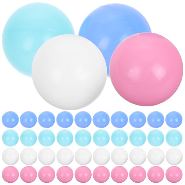 200 Pcs Balles d'Océan pour Tout-Petits Balles en Plastique Arrondies pour la Maison 2,2 Po