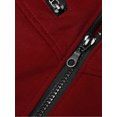 thumbnail image 4 of INSPIRE CHIC Men's Vest Hoodie Zip Up Sleeveless Drawstring Hooded Vest 42 Burgundy, 4 of 8
