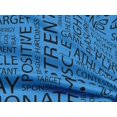 thumbnail image 5 of oneOone Rayon Orange Fabric Writing Font Craft Projects Decor Fabric Printed By The Yard 56 Inch Wide, 5 of 5