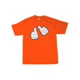 thumbnail image 1 of Thumbs Up Graphic T-shirt Orange, Medium, 1 of 1
