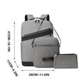 thumbnail image 3 of Rbaofujie Backpacks for Boys Business Three Piece Backpack for Men Large Capacity Spliced Student School Bag and Fashionable Computer Bag Backpack for School Boys, 3 of 9