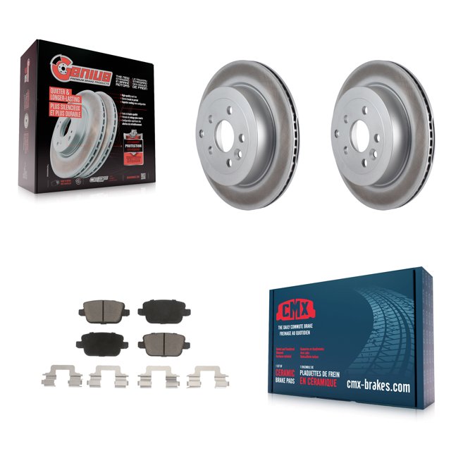 Transit Auto Kit de Rotors de Frein à Disque et Plaquettes Céramiques pour Voiture 2008-2011 Land Rover LR2 KGC-101840