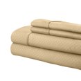 thumbnail image 1 of Martha Collection 1800 Series Embossed Deep Pocket Sheet Set - Super Soft & Wrinkle Free - Luxurious Bed Sheets Set (California King, Taupe), 1 of 2