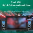 thumbnail image 3 of Thinsony HD Car Single DIN 5Inch Touch Screen Stereo Radio 1 Din Car Radio Suppport Wired Car-play Android Auto With Rear Camera, 3 of 6