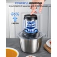 thumbnail image 2 of LINKChef Food Chopper, 1.5L Meat Grinder Food Processor Stainless Steel for Vegetable Meat Fruit, 2 of 8
