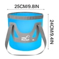 thumbnail image 3 of LSLJS 12L Portable Foldable Water Bucket Fishing Bucket Folding Water Container for Travelling Camping Hiking Fishing Washing, Home Kitchen Gadgets Accessories, 3 of 7