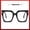 B, variante sur Lunettes – Lunettes Mode Surdimensionnées Anti-Lumière Bleue pour Ordinateur avec Grande Monture Carrée pour Hommes et Femmes