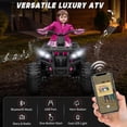 thumbnail image 4 of Joyracer 4x4 24V Kids Ride on ATV with Remote Control, 2 Seater 24 Volt Ride on Toys, 800W 4-Wheeler Quad Car for Big Kids, Pink, 4 of 11