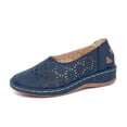 thumbnail image 1 of XZNGL Chaussures Plates pour Femmes à Talon Compensé Ajouré Décontractées Grande Pointure Chaussures Simples, 1 of 9