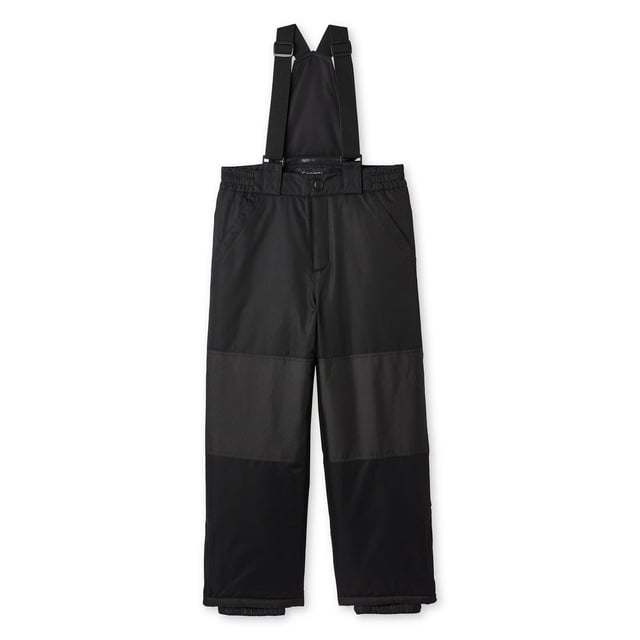 George Pantalon de Neige pour Garçons, Pantalon en Sergé Pleine Longueur Orienté vers l'Avant avec Bretelles Élastiques Ajustables et Bavette Arrière Amovible, Taille Élastiquée avec Braguette à Bouton-Pression et Fermeture Éclair, Écussons de Genou et de Siège Renforcés, Poignets « storm » avec Élastiques Adhérents et Ourlets Zippés pour Enfiler les Bottes, Deux Poches « slash » avec Sangles à Crochets et Boucles; Coquille en polyester et Doublure en Taffetas avec Fini Hydrofuge et Déperlant.