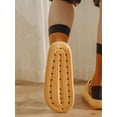 thumbnail image 3 of Sandales à Enfiler Confort Nuage avec Coussin de Récupération en Plumes pour Femmes (Jaune, 38-39), 3 of 5